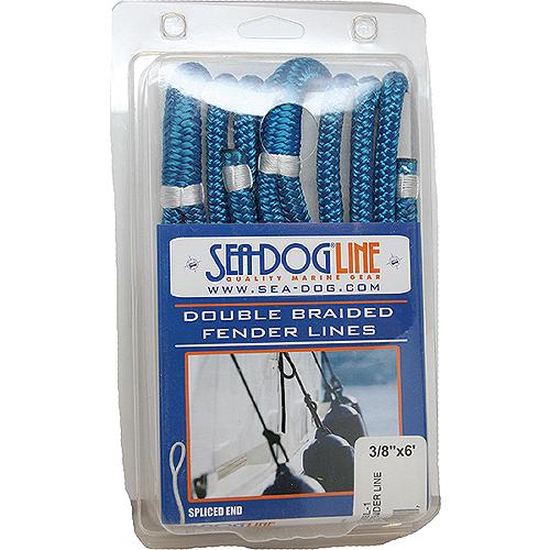Sea Dog 302106006Wh1 Premium Double Braided Nylon Fender Line, 1/4