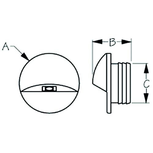 Seadog 4014121 Led Alcor Courtesy Light, White - 401412-1 - 354-4014121F1