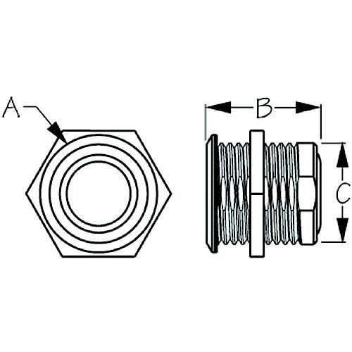Sea-Dog 4030611 12/24V Led Continuous Adjustment Memory Function Dimmer Switch W/O On-Off Function - 403061-1 - 354-4030611F1
