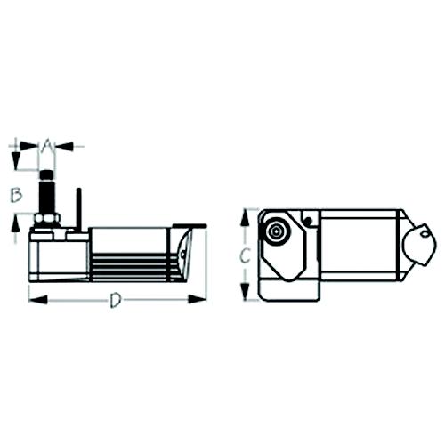 Seadog Powder Coated Aluminum & Stainless Waterproof Heavy Duty 12V Wiper Motor | Black Finish - 412231B-3 - 354-412231B3F1