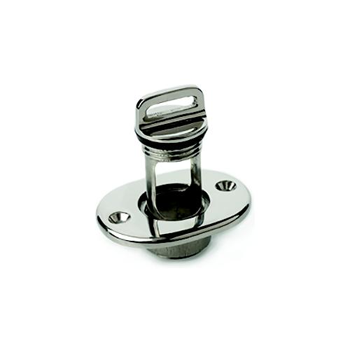 Sea-Dog 520065 Oblong Captive Garboard Drain & Plug - 520065-1 - 354-520065F1