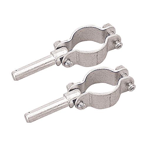 Zinc Plated Steel Clamp-On Oar Lock, Pair, 1/2