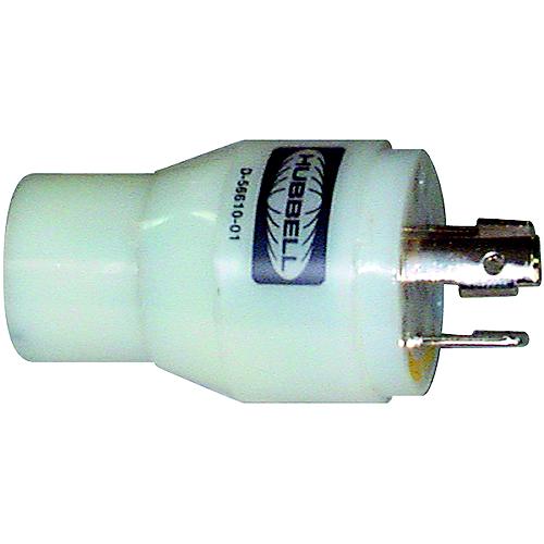 Hubbell Hbl31Cm29 White 15A/20A 125V Straight Blade Female To 30A 125V Twist Lock Male Adapter - Hbl31Cm29 - 36-Hbl31Cm29F1