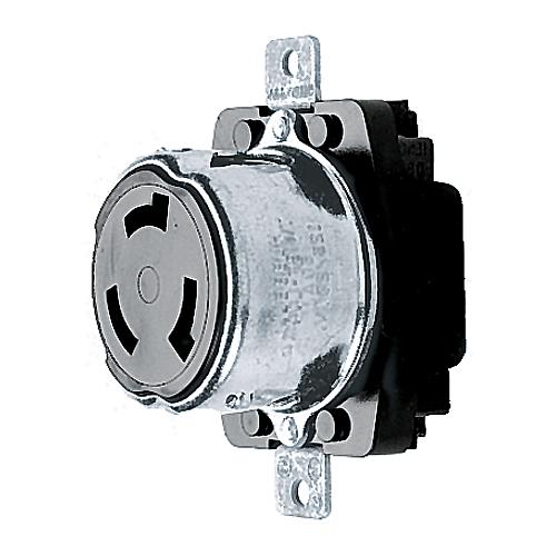 Hubbell Heat Resistant Thermoset Base Single 50A Receptacle - Hbl63Cm69 - 36-Hbl63Cm69F1