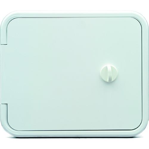 Thetford 94302 Storage/Sewer Hose Hatch W/Thumb Lock, Polar White - 94302 - 363-94302 Superseded By: 865-94302F1