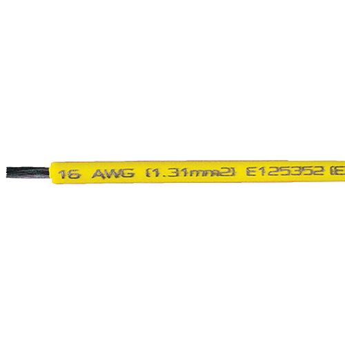 Cobra Wire A1016T04100Ft Primary Tinned Copper Wire, 16 Awg, 100', Yellow - A1016T04100Ft - 446-A1016T04100Ftf1