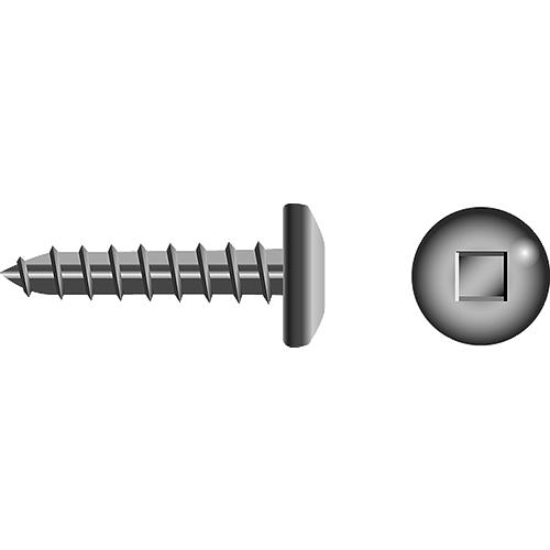 Square Tapping Screw - Pan Head, #6 X 1