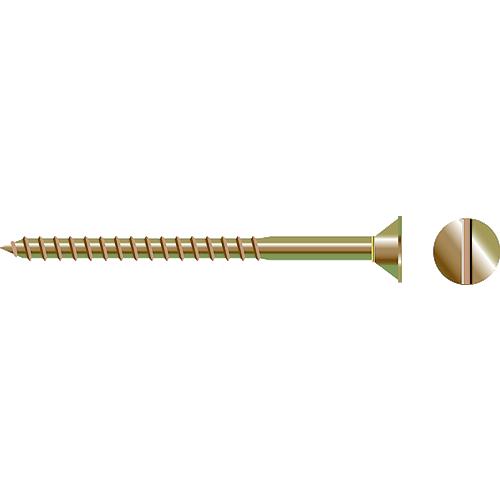 Slotted Wood Screw - Flat Head, #14 X 1-3/4