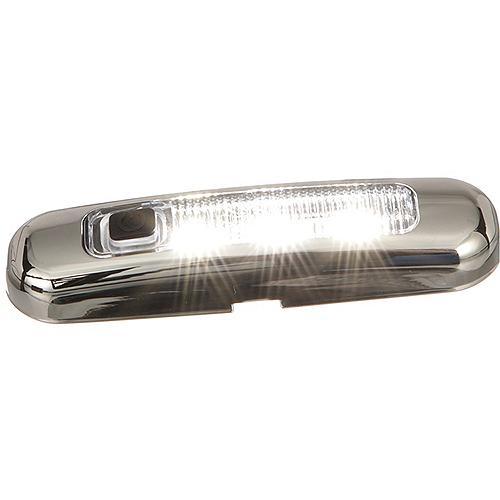 Seachoice Led Surface Mount Area Light With On/Off Switch, 316 Stainless Steel, White Light, 220 Lumens - 50-03131 - 50-03131F1