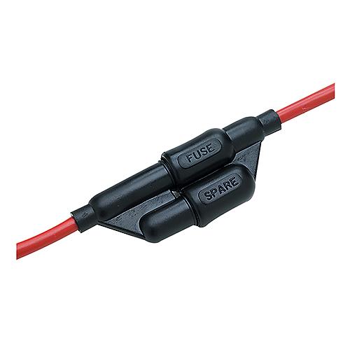 Seachoice In-Line Fuse Holder With Spare Fuse Compartment, Waterproof, 30 Amp Fuse - 12721 - 50-12721F1