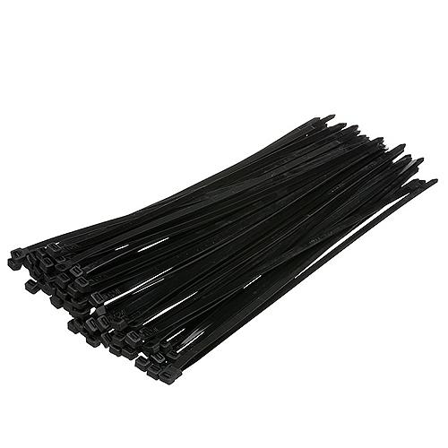 Seachoice Cable Ties, 14 In. Long, 120 Lb. Max Load, Uv Black, Pack Of 100 - 14211 - 50-14211F1