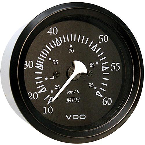 Seachoice 15231 Gauge, Black Bezel / Black Face, Speedometer - 50-15231 - 50-15231F1