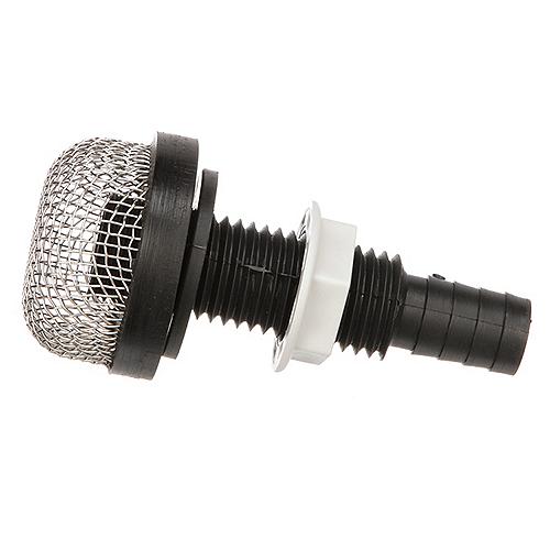 Seachoice Thru-Hull Strainer Mount With Aerator Screen, Fits 3/4 In. Hose - 18191 - 50-18191F1