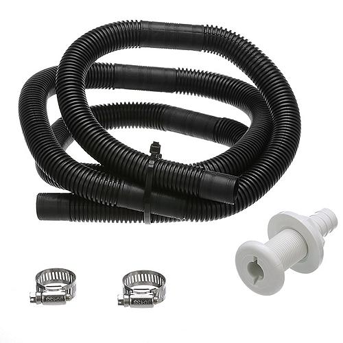 Seachoice Bilge Pump Installation Kit For 3/4 In. Outlets, Includes 6 Ft. Hose, 2 Hose Clamps, And Thru-Hull Fitting - 19441 - 50-19441F1