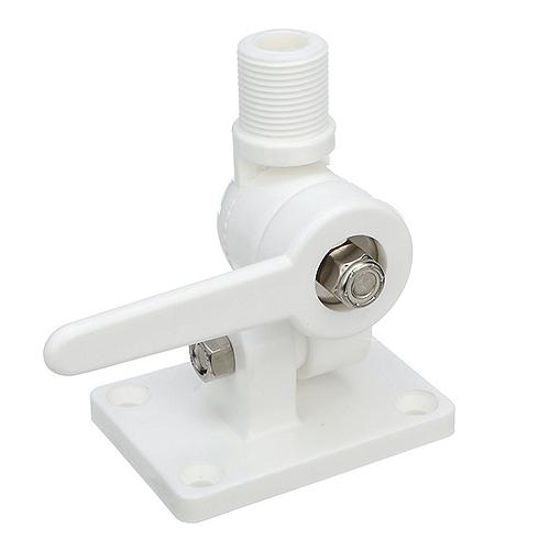 Seachoice 4-Way Nylon Antenna Ratchet Mounting Kit, White Finish - 19501 - 50-19501F1