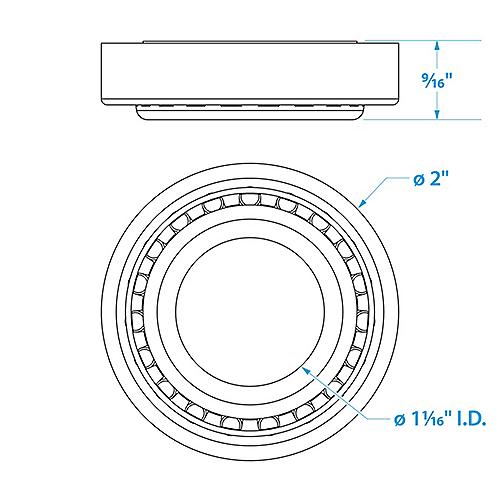 Seachoice Trailer Wheel Bearing Kit - 53541 - 50-53541F1