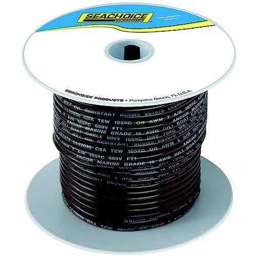 Seachoice 63133 Tinned Copper Marine Wire, 16 Awg, Brown, 100' - 16Tc-Brown-100 - 50-63133F1