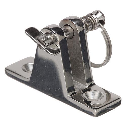 Seachoice Deck Hinge For Bimini Top, Removable Spring Loaded Pin, Stainess Steel - 75941 - 50-75941F1