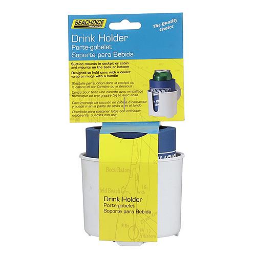 Seachoice 79381 White Drink Holder With Large Super Suction Cups - 50-79381 - 50-79381F1
