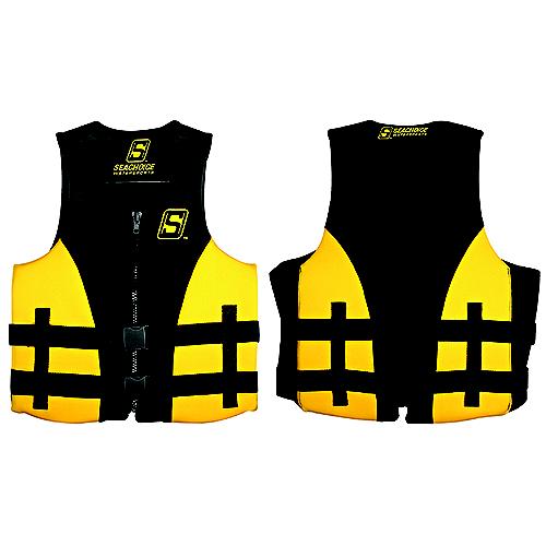 Seachoice 85124 Evoprene Multi-Sport Vest, Yellow/Black, S - 85124 - 50-85124F1