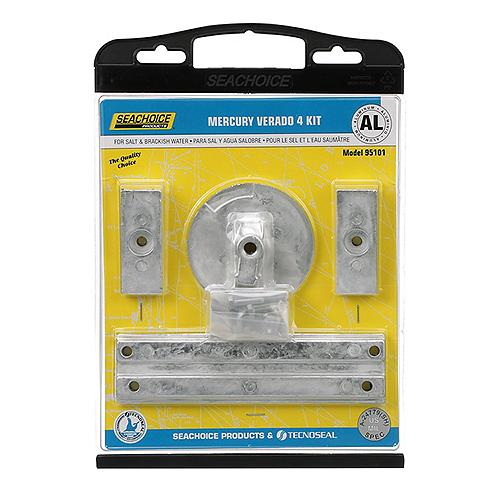 Seachoice 95101 Aluminum Anode Kit For 4 Cylinder Mercury Verado - 50-95101 - 50-95101F1