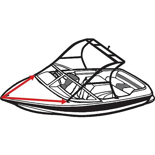 Tst-19 W/ Tower Boat Cover 7 Oz. Mist Gray Sun-Dura - 74519S11 - 500-74519S11F1