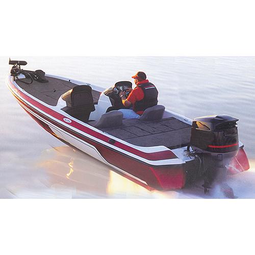 Carver 77219S11 Wide Bass Boats, 19'6, Sun-Dura® Mist Gray O/B W/Tie Down Kit - 77219S11 - 500-77219S11F1