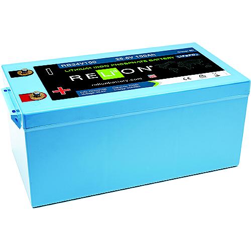 Relion Rb24V52 Lifepo4 Lithium Iron Phosphate 24V Battery, Group 24 - Rb24V52 - 569-Rb24V52F1
