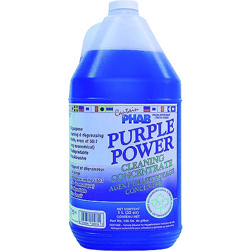 Captain Phab 236 Purple Power Multi-Purpose Cleaning Concentrate, 4L, 4/Case - 236 - 583-236F1