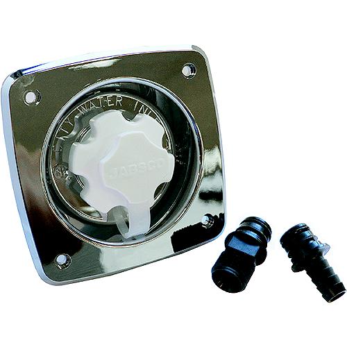 Jabsco 44412-2045 Chrome 90° Port Flush 45 Psi Water Pressure Regulator - 44412-2045 - 6-444122045F1