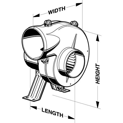 Par 12V 3 Blower Flexmount - 36740-0000 - 6-367400000F1