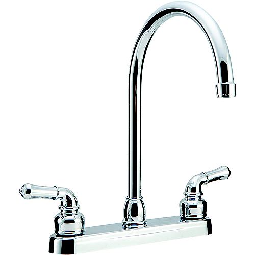 Dura Faucet Dfpk330Hccp J-Spout Kitchen Faucet, Chrome - Df-Pk330Hc-Cp - 621-Dfpk330Hccpf1