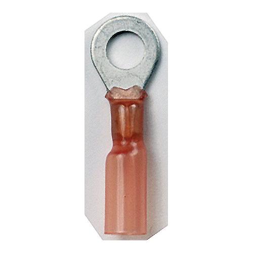 Ancor 310225 Marine Grade® Heat Shrink Ring Terminals, #8 Fastener, 22-18 Wire, Red, 25/Pk - 310225 - 639-310225F1