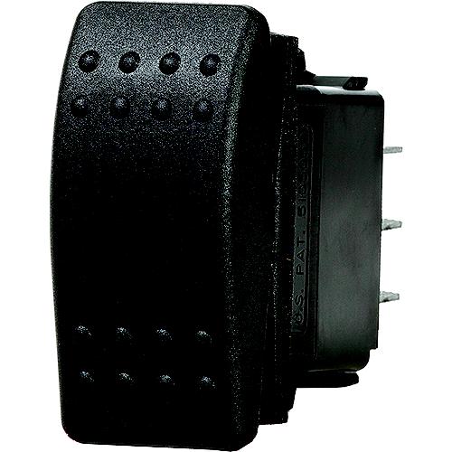 Blue Sea 7930 Water Resistant Contura® Ii Switch, Spst, Black, Off-(On) - 7930-Bss - 661-7930F1