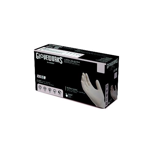 Ammex Tlf48100 Powder Free Latex Gloves, Xl, 100/Pk - Tlf48100 - 674-Tlf48100F1
