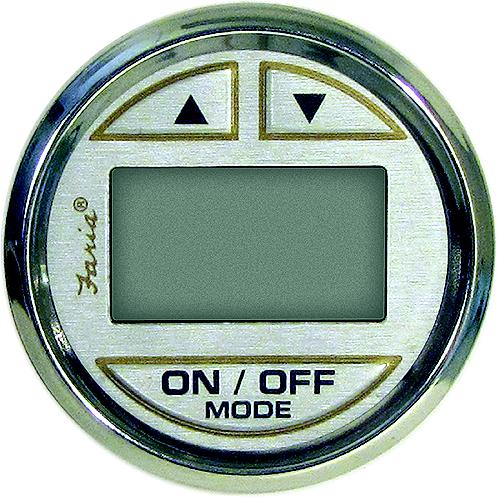 Faria F19151 Digital Depth Sounder, Kronos Silver/Gold W/In-Hull Transducer - F19151 - 678-F19151F1