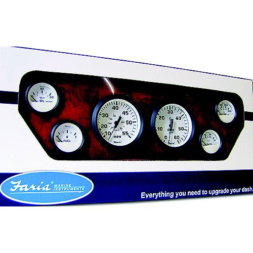 Faria Euro Series Gauges - Boxed Inboard 6 Gauge Set, White - Kt9798 - 678-Kt9798F1