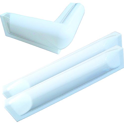 Dock Edge 73100F Dock Bumper Kit, White W/ 1Ea Corner And 2Ea Straight Bumpers - De73100F - 686-73100Ff1