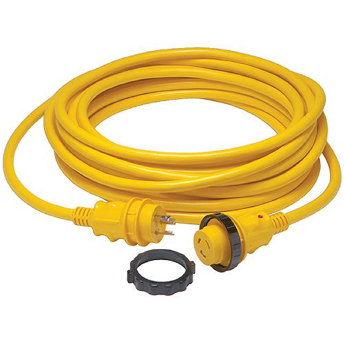 Marinco 35Spp 30A/125V Powercord Plus® Shorepower Cordset W/Led, 35' Yellow - 35Spp - 69-35Sppf1
