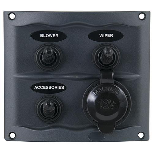 Marinco Waterproof Switch Panel - 900-3Wps - 969-9003Wpsf1