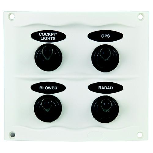 Marinco Waterproof Switch Panel - 900-4Wpw - 969-9004Wpwf1