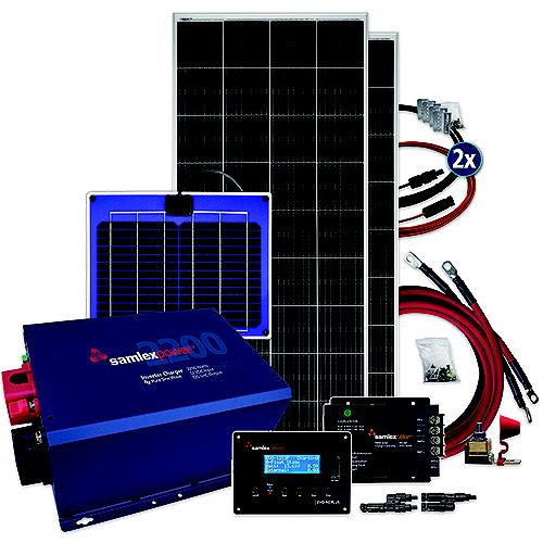 Samlex Spbshare400 Solar + Power Bundle, Share 400W Bundle W/2 Panels - Spb-Share400 - 705-Spbshare400F1