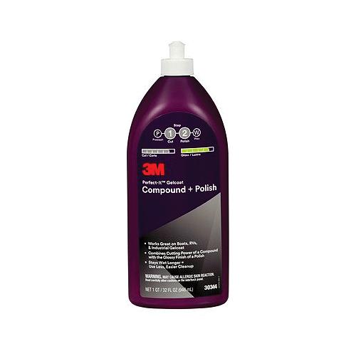 3M™ 30344 Perfect-It™ Gelcoat Compound + Polish, Quart - 30344 - 71-30344F1