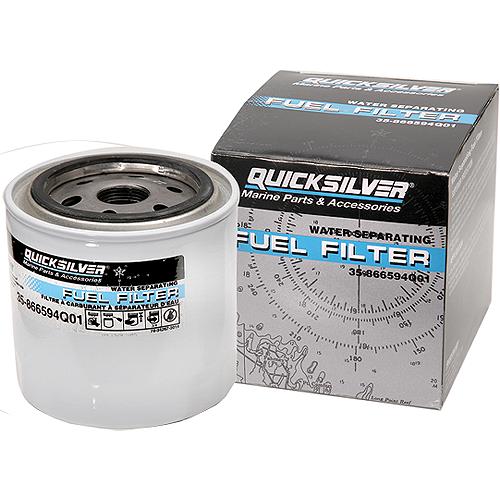 Quicksilver 35-866594Q01 Water Separating Fuel Filter, Omc Spin On - 866594Q01 - 710-35-866594Q01F1