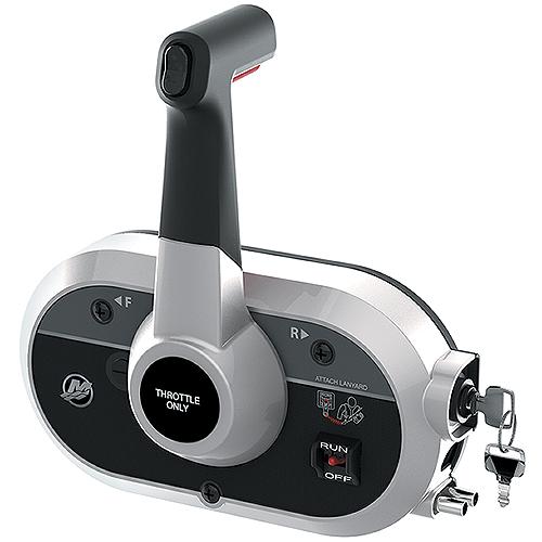 Quicksilver 8M0176287 Side Mount Mechanical Remote Control, 15' Harness W/Trim W/14 Pin Conector - 8M0176287 - 710-8M0176287F1