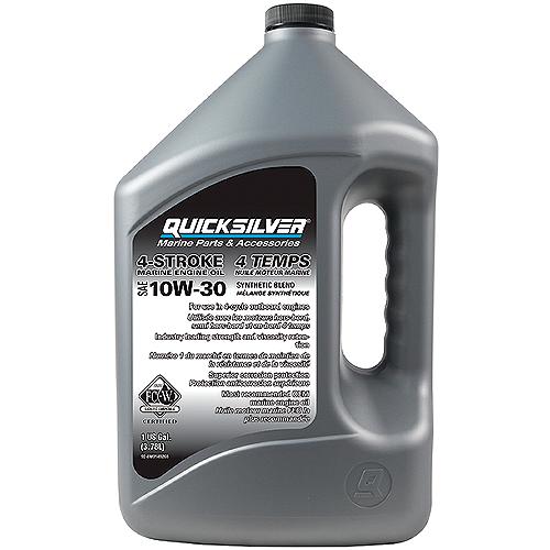 Quicksilver 92-8M0142146 4-Stroke Fc-W Synthetic Blend Oil 10W-30, Gal., 3/Case - 8M0142146 - 710-92-8M0142146F1