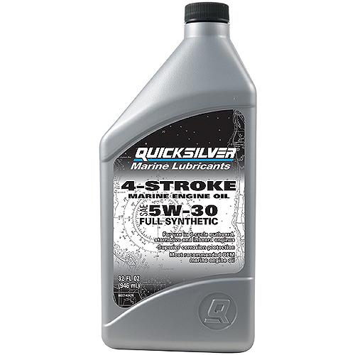 Quicksilver 92-8M0148474 4-Stroke Full Synthetic Oil 5W-30 , Qt., 6/Case - 8M0148474 - 710-92-8M0148474F1