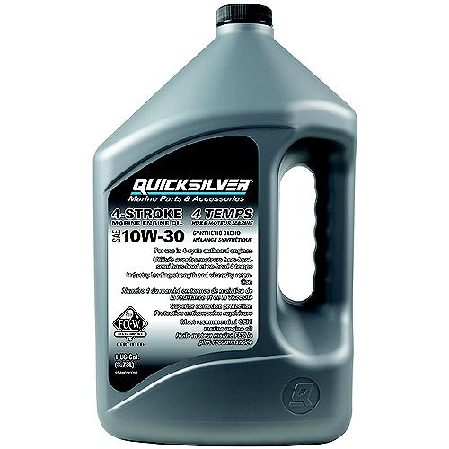 Quicksilver 92-8M0149208 4-Stroke Fc-W Synthetic Blend Oil 10W-30, Gal., 3/Case - 8M0149208 - 710-92-8M0149208F1