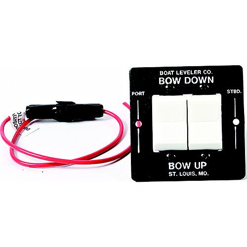 Insta Trim 12725 Rocker Switch Control W/Black Switch Plate - 12725 - 754-12725F1