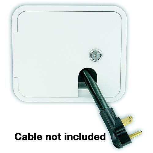 Valterra Cable Hatch, Medium Square, White - A10-2150Vp - 800-A102150Vpf1